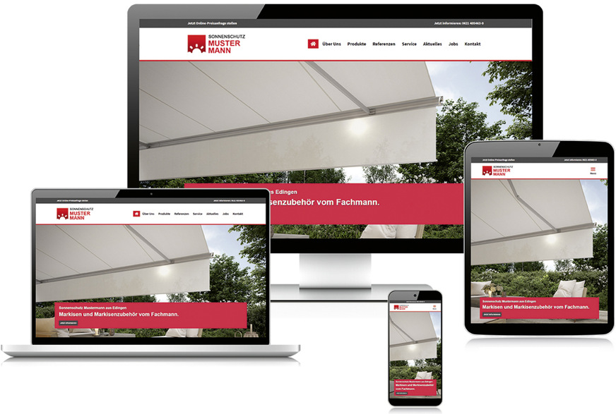 Markisenexperte markilux unterstützt seine Fachhandelspartner beim Online-Marketing. Und zwar in Form eines modularen Website-Systems mit integrierbaren digitalen Tools. Sie sollen den Arbeitsalltag erleichtern und für neue Kunden sorgen.