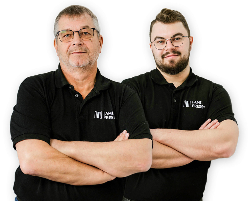 Firmengründer Michael Muschiol (links) und&nbsp;Alexander Muschiol