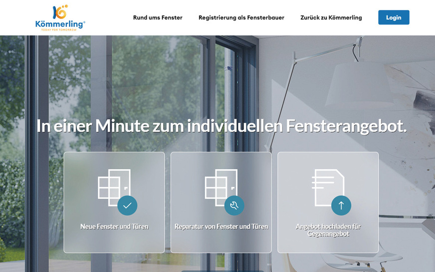 Unter www.fensterkauf.com können Endkunden nun mit wenigen Mausklicks ihre spezifischen Anforderungen beschreiben und damit Kontakt zu einem Fensterbau-Partnerbetrieb aufnehmen.