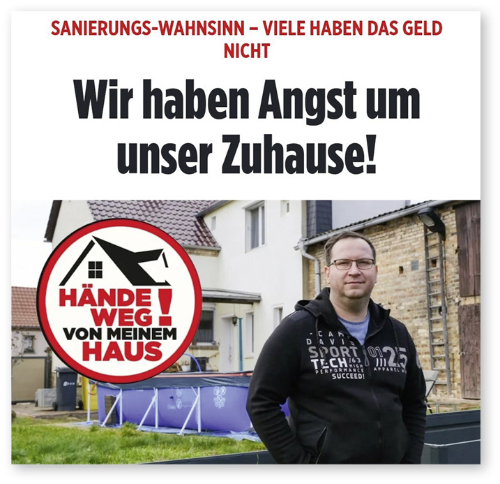 Einzelne Boulevardmedien sprechen schon vom „Sanierungswahnsinn“ in Deutschland.