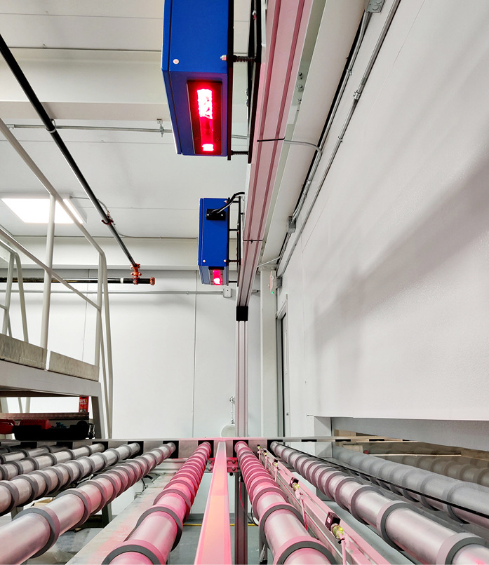 Bei der ESG-Produktion können horizontal verbaute Eco Scanner von Viprotron eingesetzt werden.