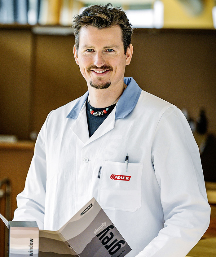 Dr. Simon Leimgruber, Forschung und Entwicklung bei Adler Lacke.