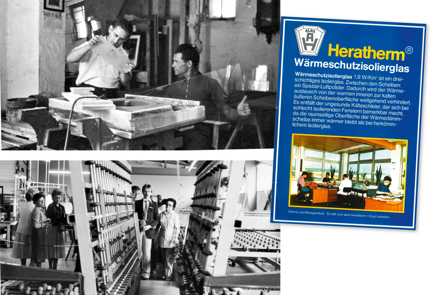Von den ersten Anfängen als Glasbearbeiter entwickelte sich Glas Herzog im Lauf der Jahre zum Spezialisten für Isolierglas. Schon in den 1970ern war dabei die Automation ein wichtiges Element beim Erfolg der Firma.