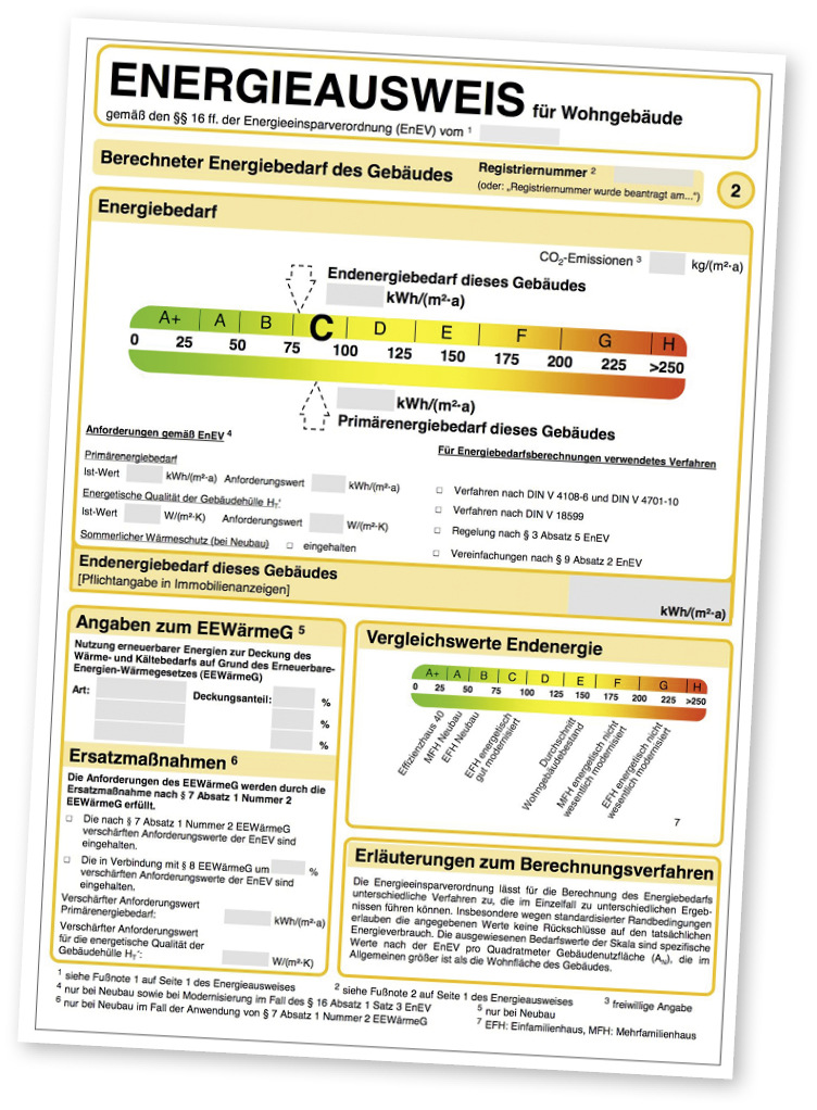 Die Einführung der EnEV und die neuen Energieausweise waren ein weiterer Schritt zur energetischen Verbesserung von Gebäuden.