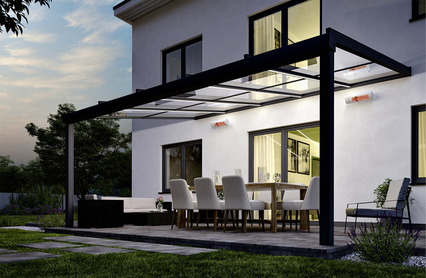 Die Murano-Glasdach-Systeme erfüllen Kundenträume vom perfekten Outdoor Living und bieten viele Extras.