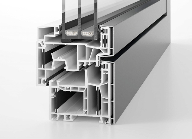 Das System energeto neo passt als flächenversetzte und flächenbündige (hier im Bild) Variante gut zum aktuellen Bauhaus-Revival.