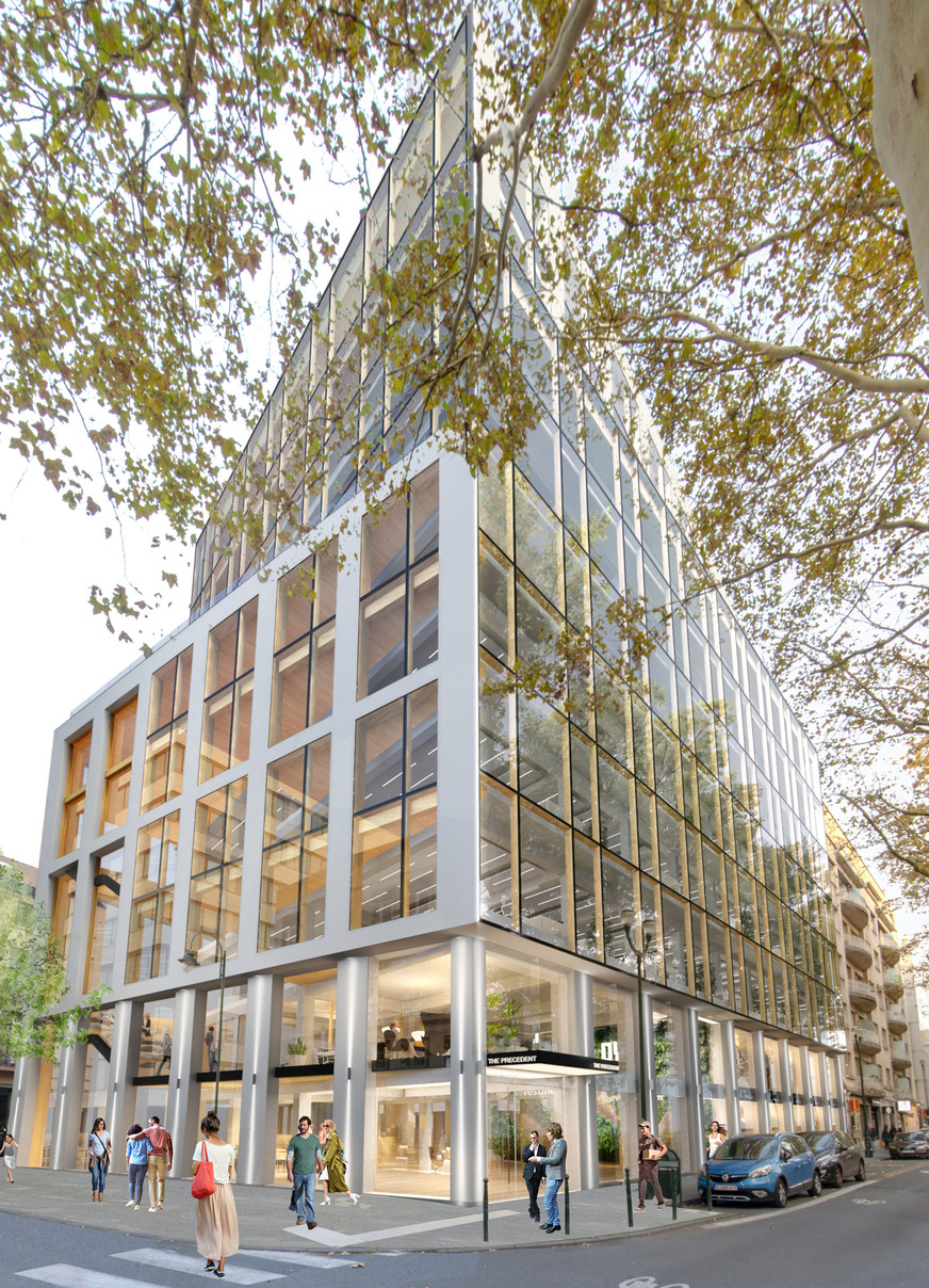 Das von Yugening architecture in enger Zusammenarbeit mit dem Eigentümer Union Investment entwickelte Konzept vereint Gesundheit und Wohlbefinden der Nutzer, ökologische Aspekte und wirtschaftliche Rentabilität.