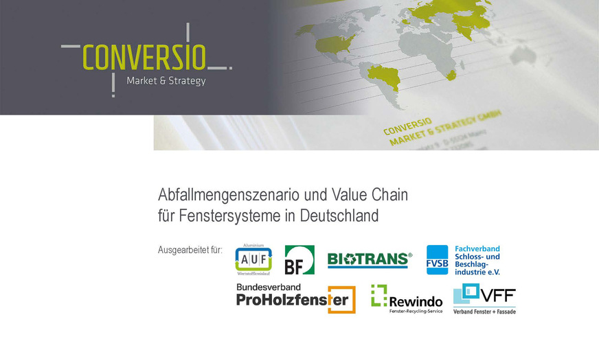 Ziel einer gemeinsamen Studie der wichtigsten Verbände und Organisationen der Fensterbranche ist, die Potenziale des Altfenster-Recyclings und die Möglichkeiten der Kreislaufwirtschaft über alle Rahmenmaterialien hinweg auszuloten.