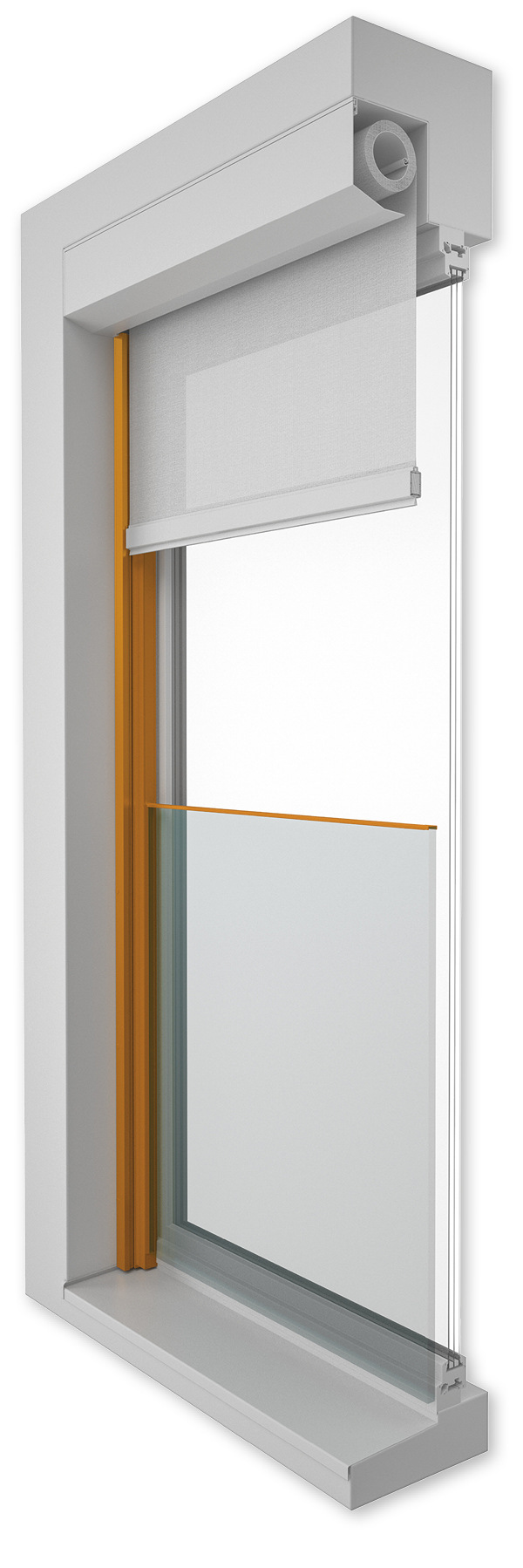 Bei der Glasabsturzsicherung können Glasbreiten von 500 – 2800 mm und Glashöhen von min. 500 mm in der Führungsschiene integriert werden. Hier bietet Folgner ein durchgängiges System über alle Produktgruppen und ermöglicht so sehr individuelle wertige architektonische Umsetzungen.