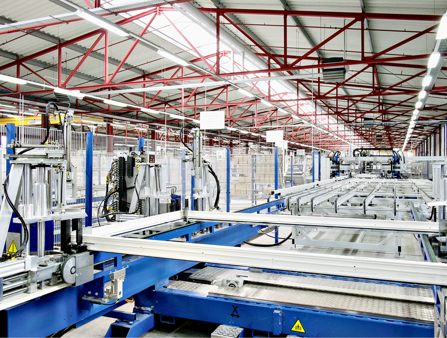 Das Kunststoffwerk in Wittlich. Insgesamt produziert das Unternehmen rund 150 000 Fenstereinheiten pro Jahr.