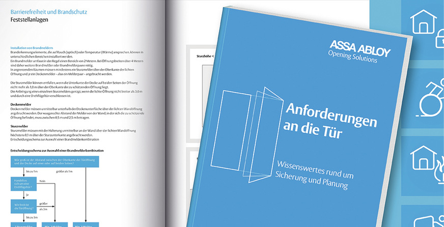 In „Anforderungen an die Tür“ finden Errichter, Architekturschaffende, professionelle Gebäudebetreiber und ­Planende einen umfassenden Überblick über die Absicherung der Tür in Theorie und Praxis.