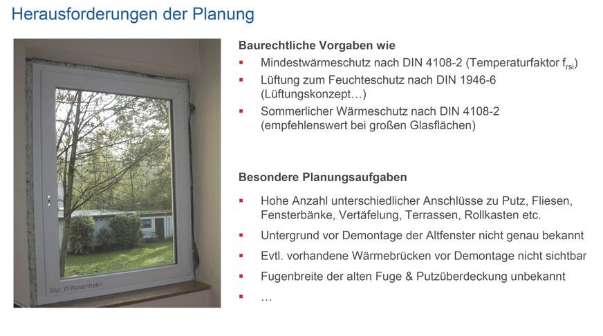 Beim Fenstertausch sind oft keine Planer involviert, so dass der Unternehmer eine Reihe von Planungsleistungen übernehmen muss, die zusätzlich vergütet werden können.