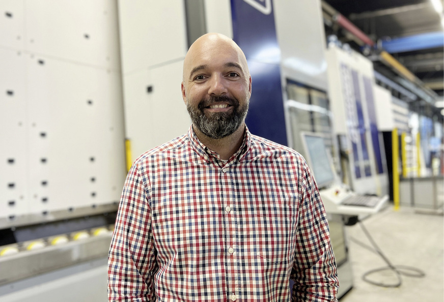 Matthias Baumgartner, technischer Betriebsleiter der Arbonia Glassysteme GmbH in Deggendorf.