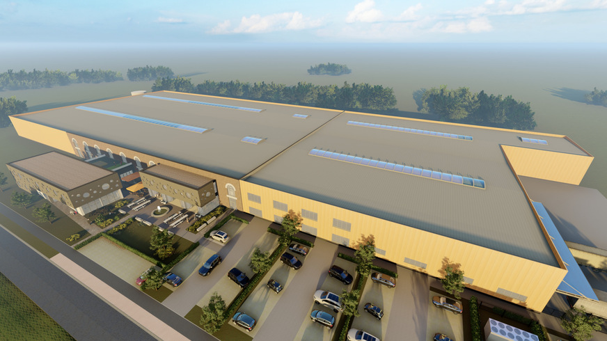 Ein Blick in die Zukunft. Bis Mitte 2024 wird die Produktionsfläche am Hauptstandort von Ventana um knapp 7.000 m² erweitert