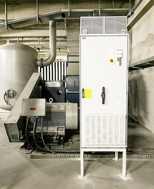 Mit Glastons drehzahlvariablem Gebläsesteuerungssystem (S) lässt sich der Energieverbrauch erheblich senken.