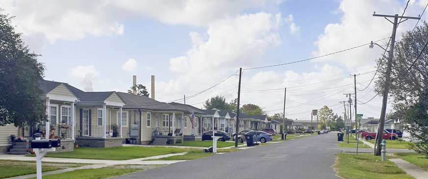 Ein typischer Straßenzug in New Orleans