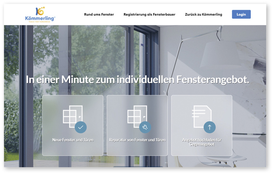 Unter www.fensterkauf.com können Endkunden nun mit wenigen Mausklicks ihre spezifischen Anforderungen beschreiben und damit Kontakt zu einem Fensterbau-Partnerbetrieb aufnehmen.