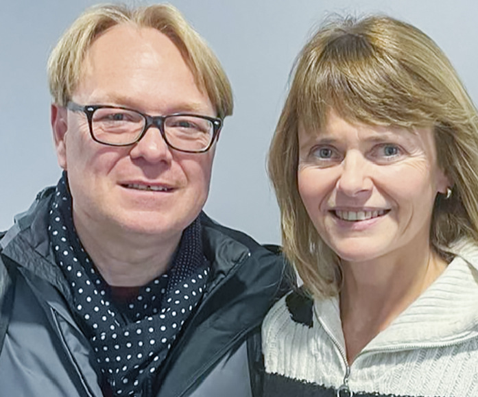 GW Redakteur Matthias Rehberger im Gespräch mit Birgit Tratnik, Kommunikation Flachglas MarkenKreis