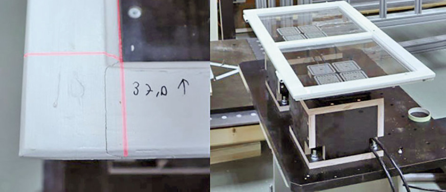 Abb. 4: Zum Spannen wurden die Fenster direkt am Glas mithilfe von Vakuumsaugern gehalten.