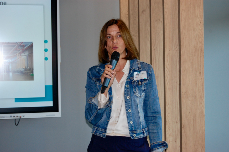 Claudia Max-Heine stellte die Planungs- und Entwicklungskompetenz bei der Range + Heine GmbH in den Mittelpunkt ihrer Unternehmenspräsentation.