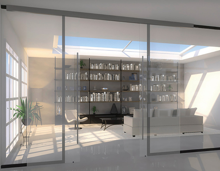 … und hier sind die switchgläser der Trennwand sowie der zugehörigen Türen wieder transparent geschaltet.