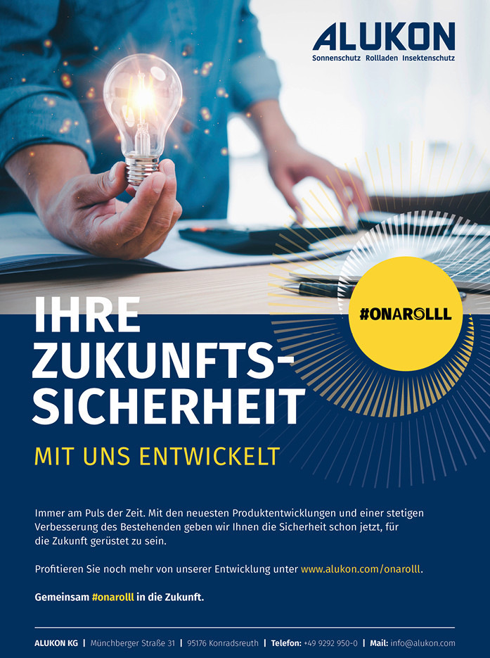 Alukon möchte sich mit der aktuellen Markenkam-pagne „Gemeinsam on a Rolll“ als vertrauensvoller Partner für seine Kunden positionieren.