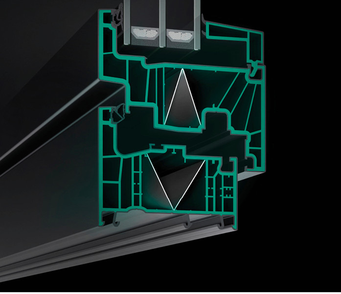 Mit Artevo Terra wird durch die Verwendung von bioattribuiertem und recyceltem PVC die CO2-Emissionen für das Profil deutlich reduziert.