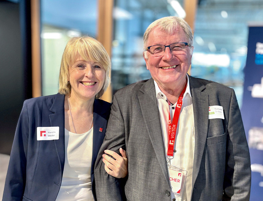 Kerstin Weiler (Gutmann) und Raimund Drissner auf dem Event.