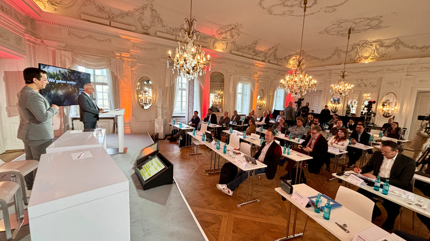 Die Fachpressekonferenz von Roto fand in diesem Jahr auf Schloss Solitude in Stuttgart statt.