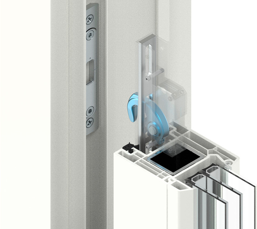 Das neue Hakenriegelgetriebe: ein neuer Ansatz im Bereich der Kunststoff-Hebeschiebetüren.