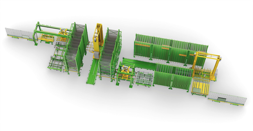 Das S﻿ortiersystem SortJet IG erfreute sich auf der glasstec eines regen ­Besucherinteresses.