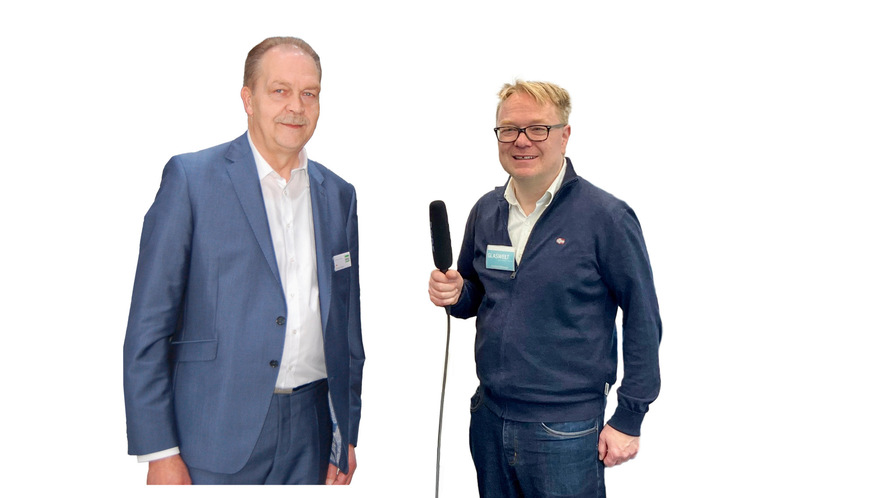 Hegla CEO Bernhard Hötger im Inter­view mit Matthias ­Rehberger