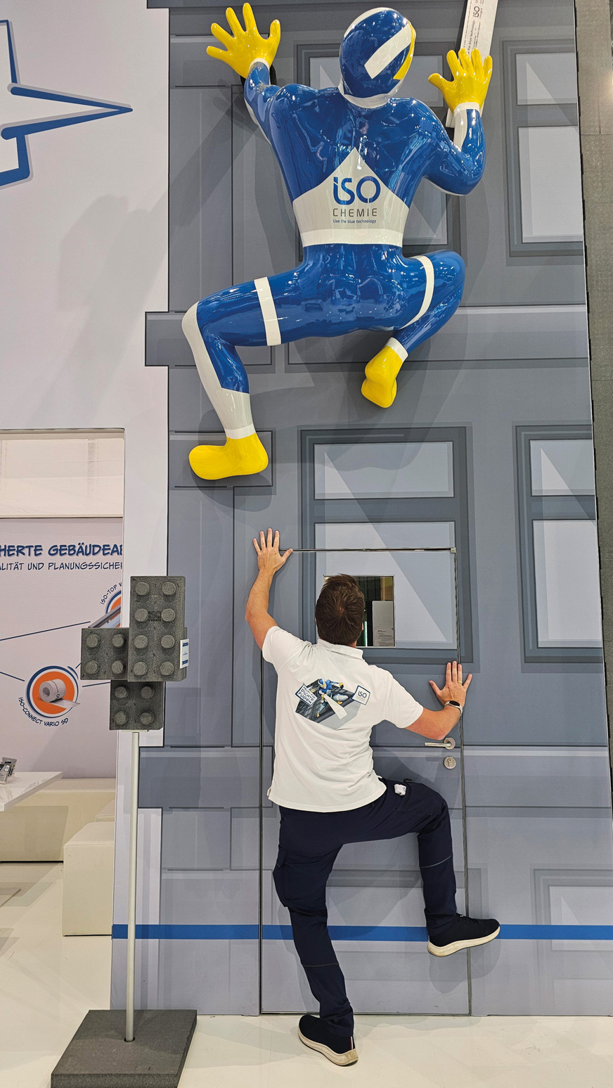 Produktmanager Johannes Kohlerklettert fast so gut wie der Iso-Man