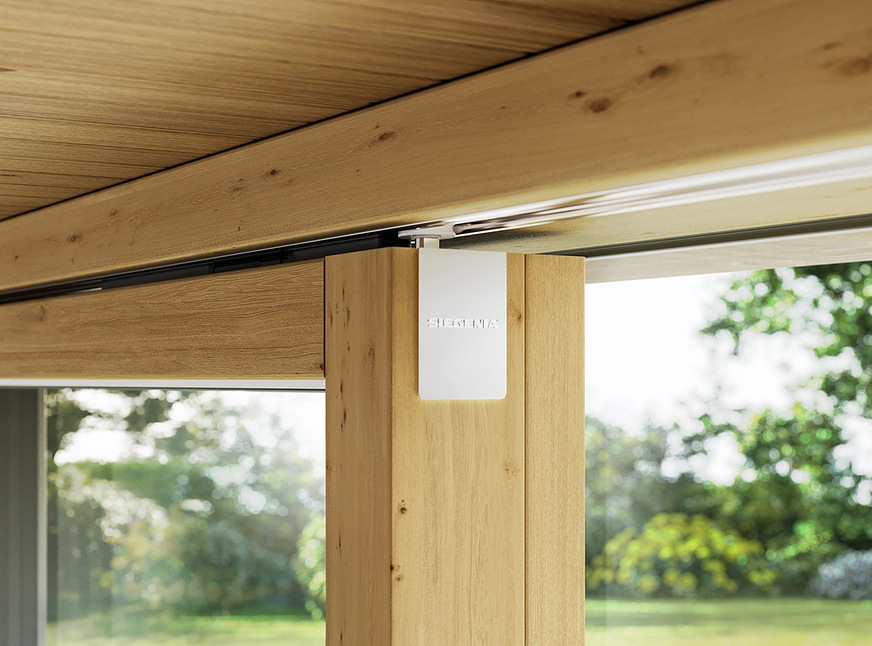 Größte Stärke des Drive axxent LS, der sich für alle Materialarten eignet, ist der komplett verdeckt liegende Einbau selbst in schlanke Profilsysteme.