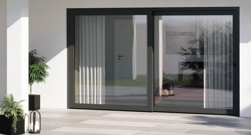 Moderne Wohnkonzepte können mit dem Hebe-Schiebetürsystem Schüco EasySlide – New Generation perfekt umgesetzt werden.