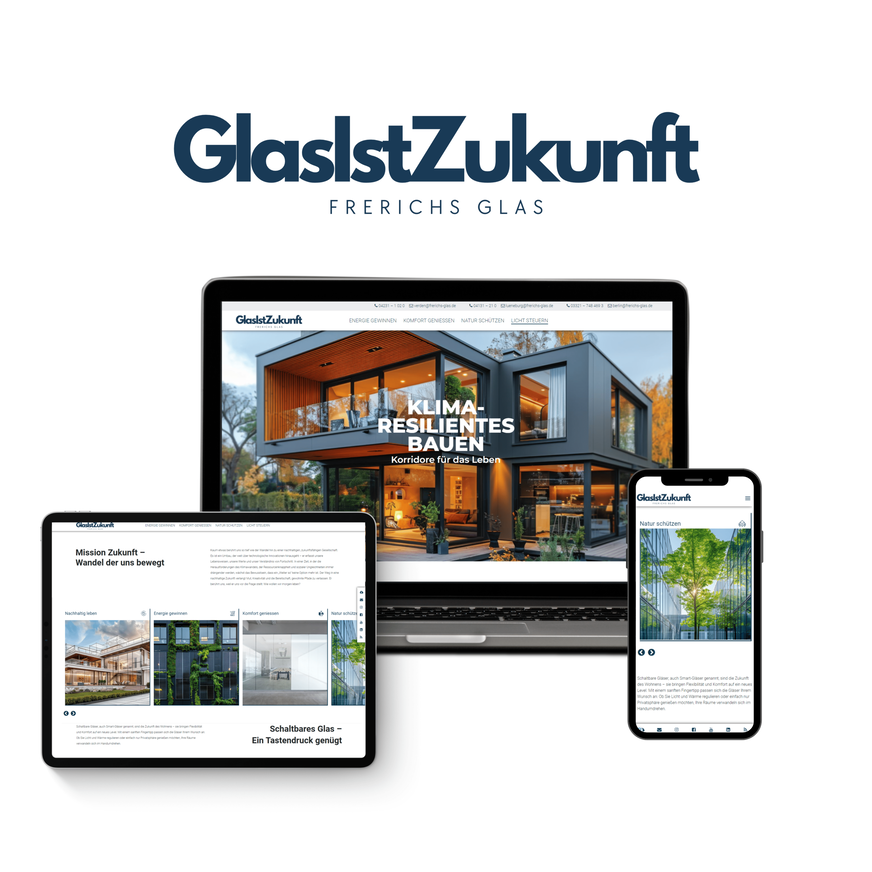 Die „Glas ist Zukunft“ Kampagne von Frerichs Glas fokussiert sich auf den aktuellen Zeitgeist.