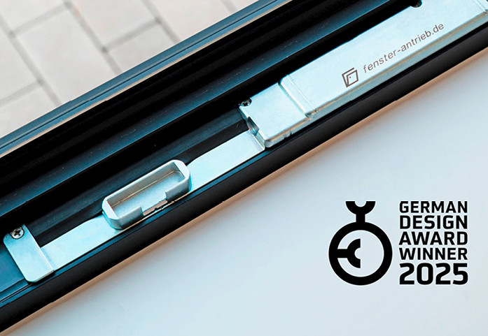 Der Fensterantrieb DK-100 ist German Design Award Winner und vereint Funktionalität und Ästhetik auf bemerkenswerte Weise