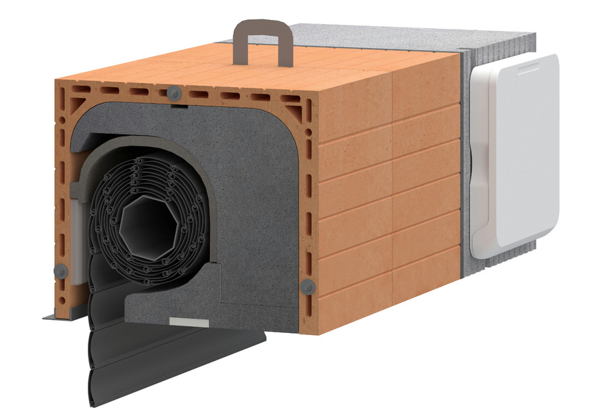 Der Rollladenkasten mit integrierter Lüftung zählt zur erweiterten Fensterzarge von Leipfinger-Bader.