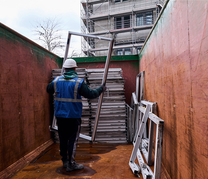 Glas, Fenster und EPDM werden getrennt gesammelt
