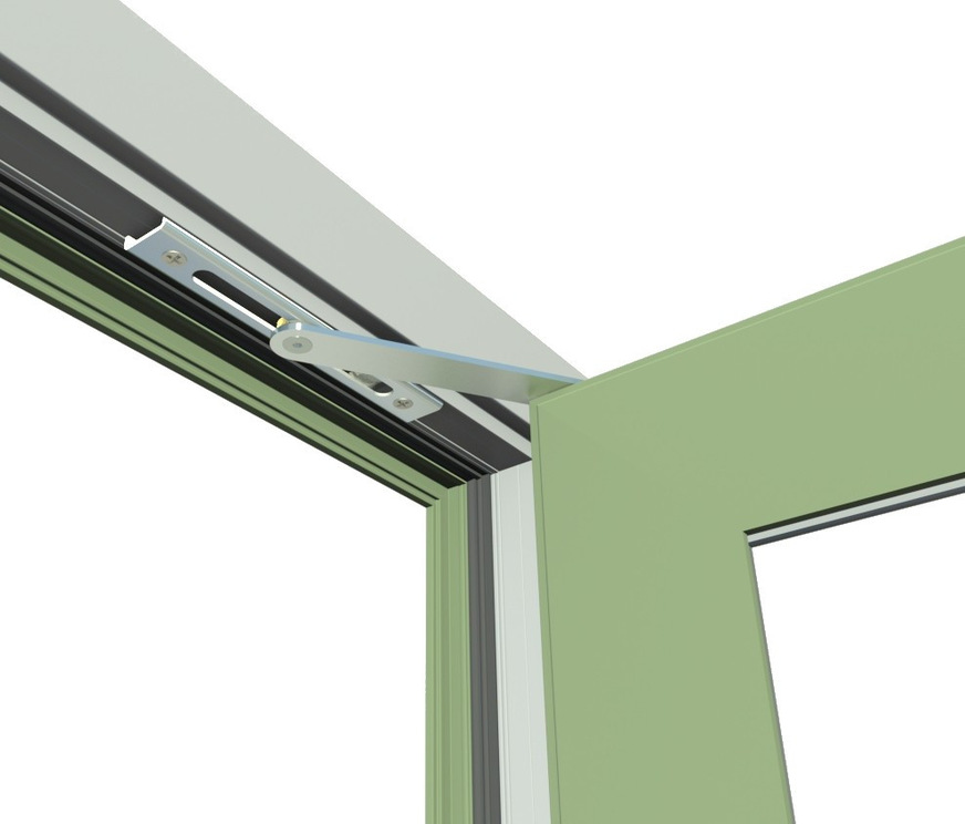 Der verdeckt liegende TOBI Öffnungsbegrenzer aus hochwertigem Edelstahl lässt sich beim Öffnungswinkel von 90 bis 170 Grad genau justieren, ist mit Feststellung, Bremse, Öffnungsdämpfung ausgestattet und sichert die Tür gegen unkontrolliertes Aufschlagen ab.