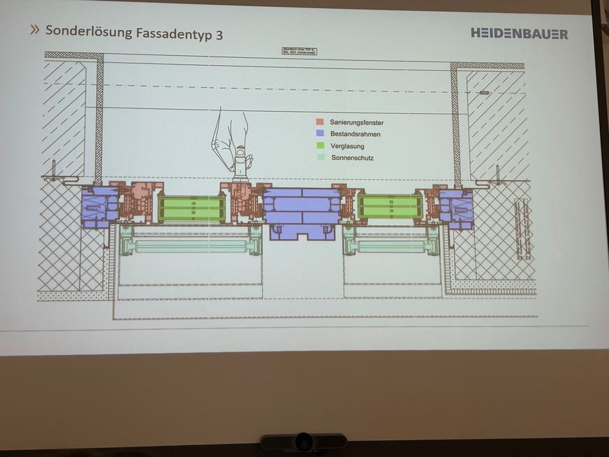 Das neu entwickelte Wicona-Sanierungsfenster