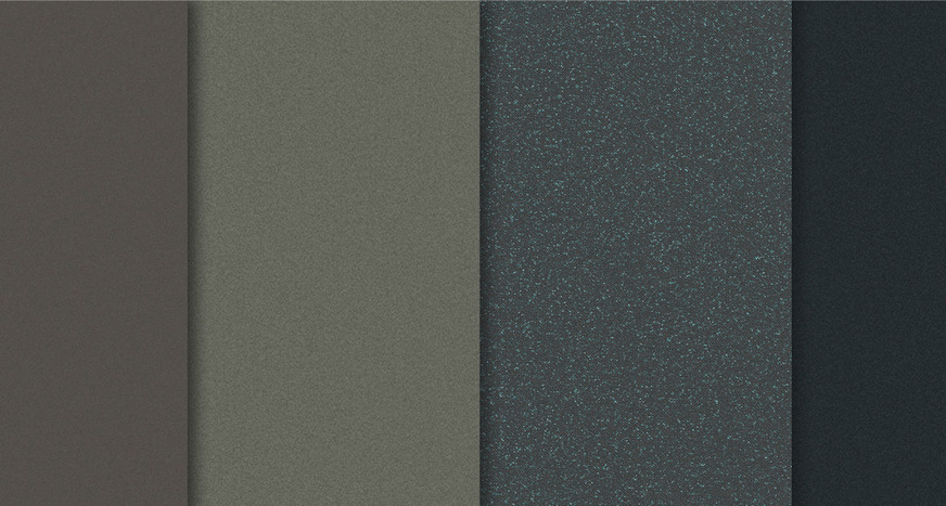 Conti mattex entspricht der Anmutung von pulverbeschichtetem Aluminium.