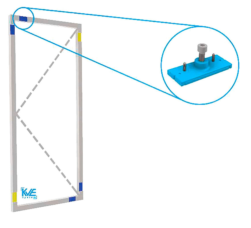 Ei﻿nbauposition einer KVE in einem Flügel.