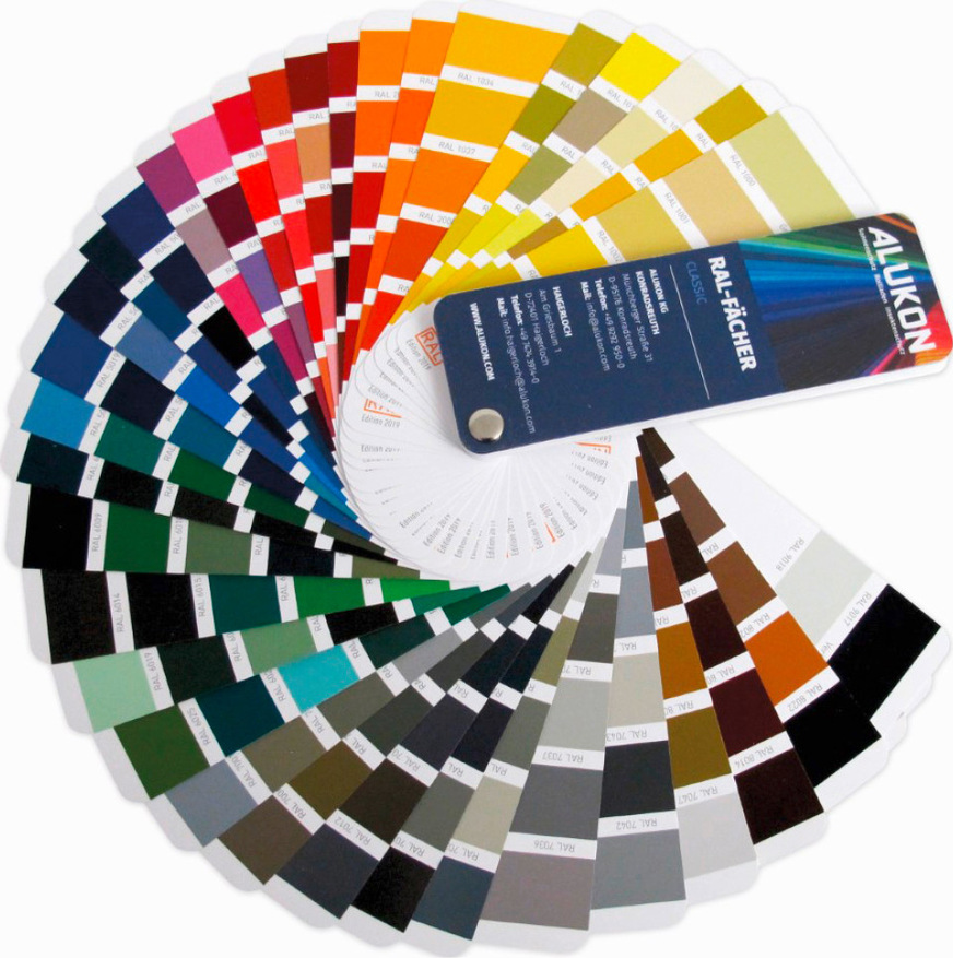 Alle pulverbeschichteten Aluminiumprofile aus dem Sortiment lassen sich in zahlreichen Farbtönen sowie Trendfarben gestalten.