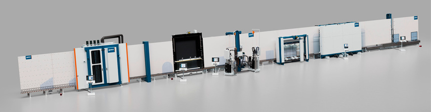 Für die automatische Fertigung der 3-fach-TPS-Isoliergläser hat Glaston die Ultra TPS Isolierglaslinie entwickelt.