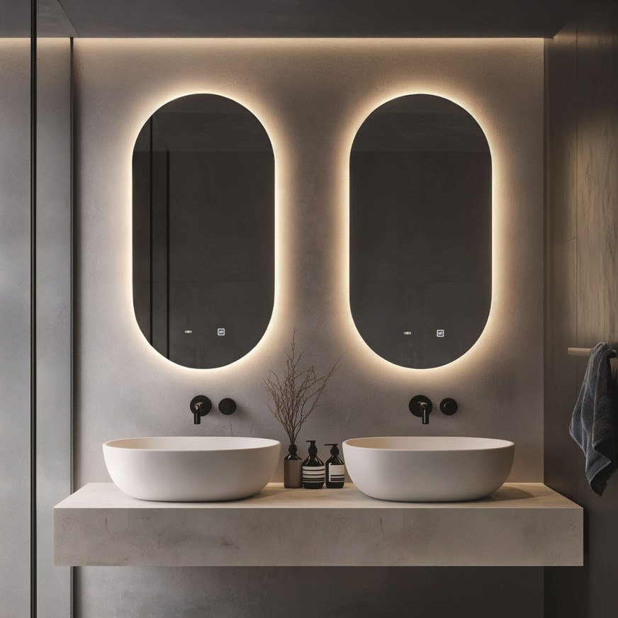 Spiegel Pippa verbindet Design mit gleichmäßiger Ambiente-Beleuchtung