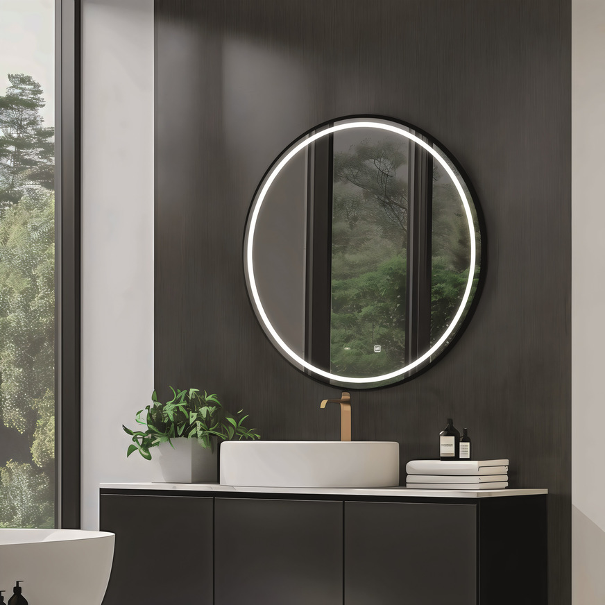 Die Helene Spiegel sind ein Blickfang für verschiedenste Anwendungen. Das Besondere dabei ist ein schwarzer Aluminiumrahmen.