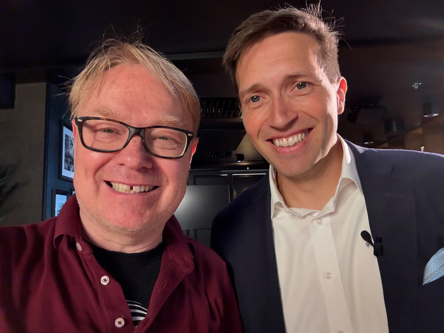 Glaston CEO Miika Äppelqvist (rechts) mit Matthias Rehberger (GW)