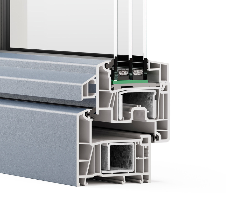 Calido beeindruckt durch herausragende Wärmedämmeigenschaften mit einem Uw-Wert von bis zu 0,77 W/(m²K).