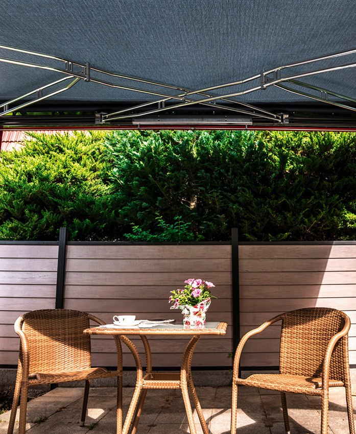 Im Mittelpunkt: Ein europaweit patentiertes Markisensystem, eigens für den maritimen Einsatz auf Yachten und Schiffen entwickelt.